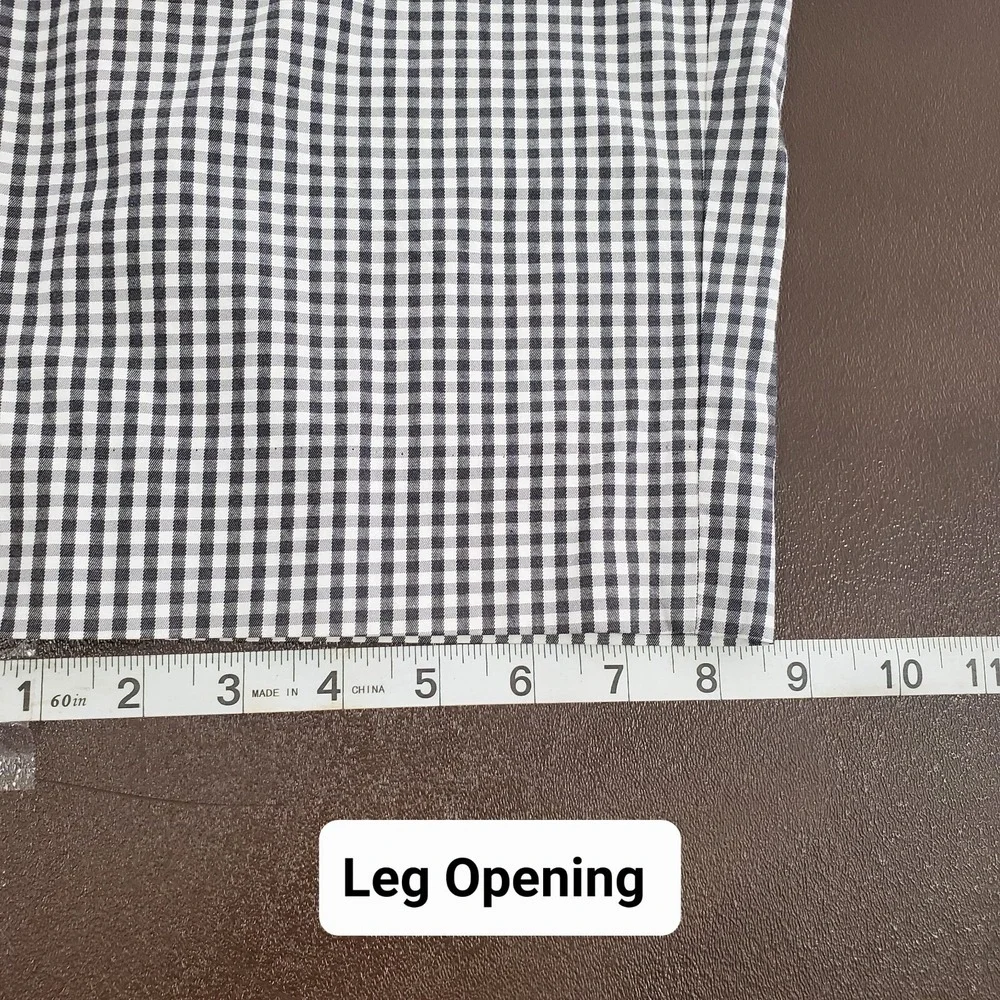Coldwater Creek Womens Pants‎ Size 16 Plaid Cotton Spandex Black White Checkered - Picture 11 of 13